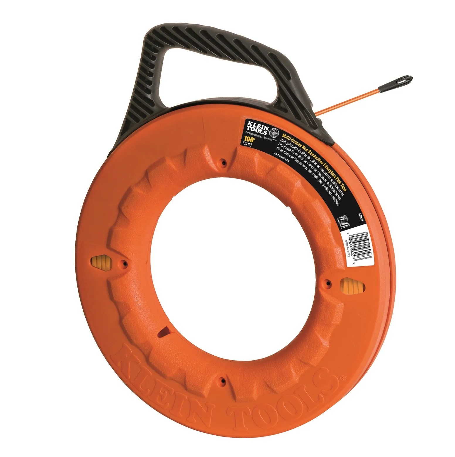 GUIA PASA CABLES FIBRA VIDRIO 61 MT, TUBOS CONDUIT, MANGO INCLINADO