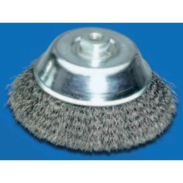 GRATA COPA CONICA DE 3″ AC. ONDULADO M14 INOXIDABLE