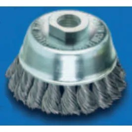 GRATA COPA CONICA DE 3″ AC. TRENZADO M14 DE 0.50 MM., INOXIDABLE
