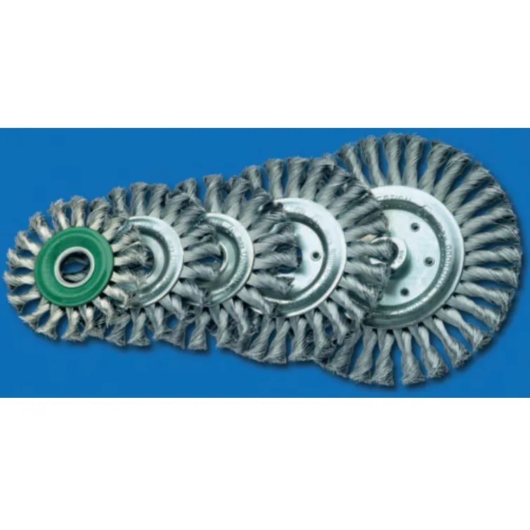 GRATA CIRCULAR DE 4.1/2″ CON HILO M14 DE 0.35 MM., ACERO INOXIDABLE