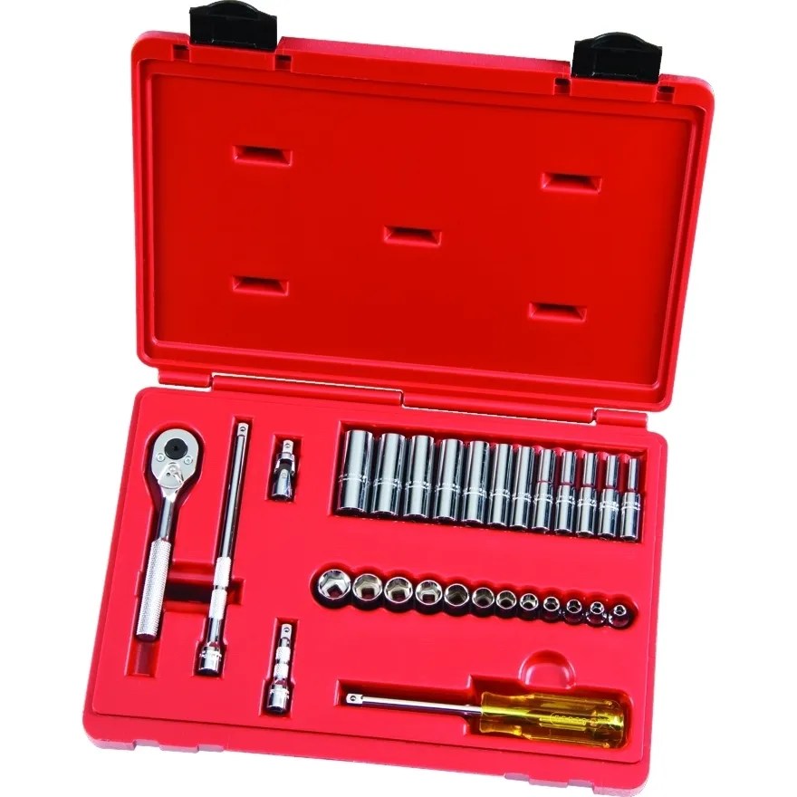 JGO. DADOS []1/4″ CORTOS Y LARGOS 4 A 14 MM.