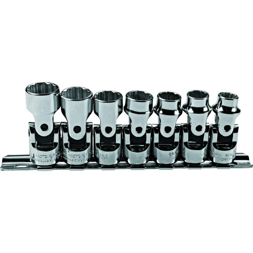 JGO. DADOS []3/8″ ARTICULADOS 9-15 MM 7 PIEZAS