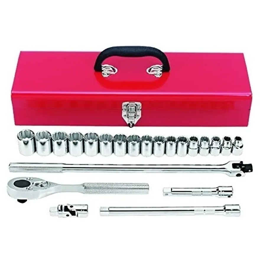 JGO. DADOS []1/2″ 10-26 MM. 18 PZ. CAJA