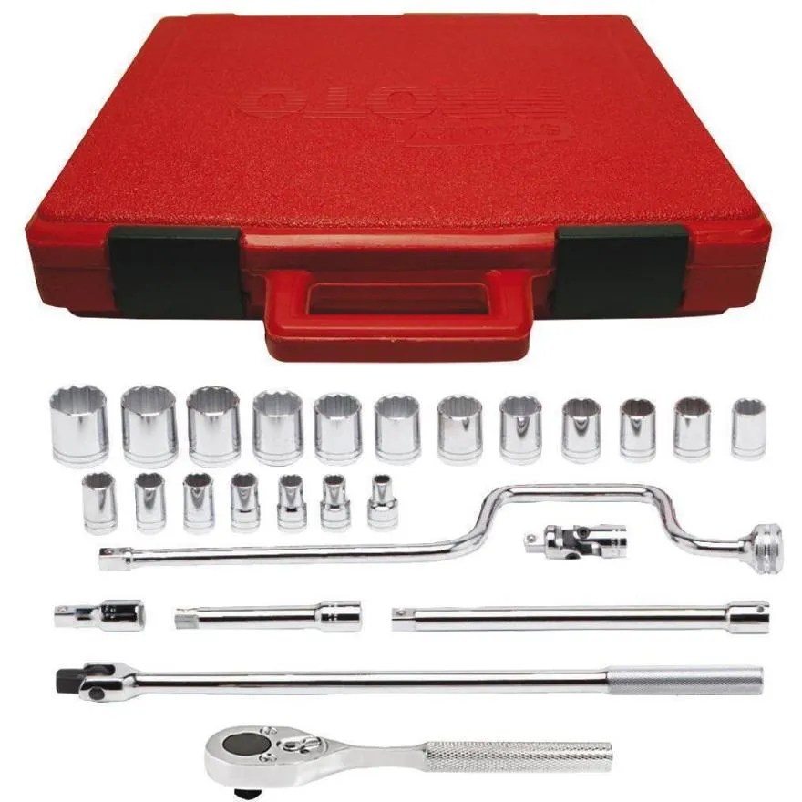 JGO. DADOS []1/2″ 3/8″-1.1/4″ 26 PZ CAJA