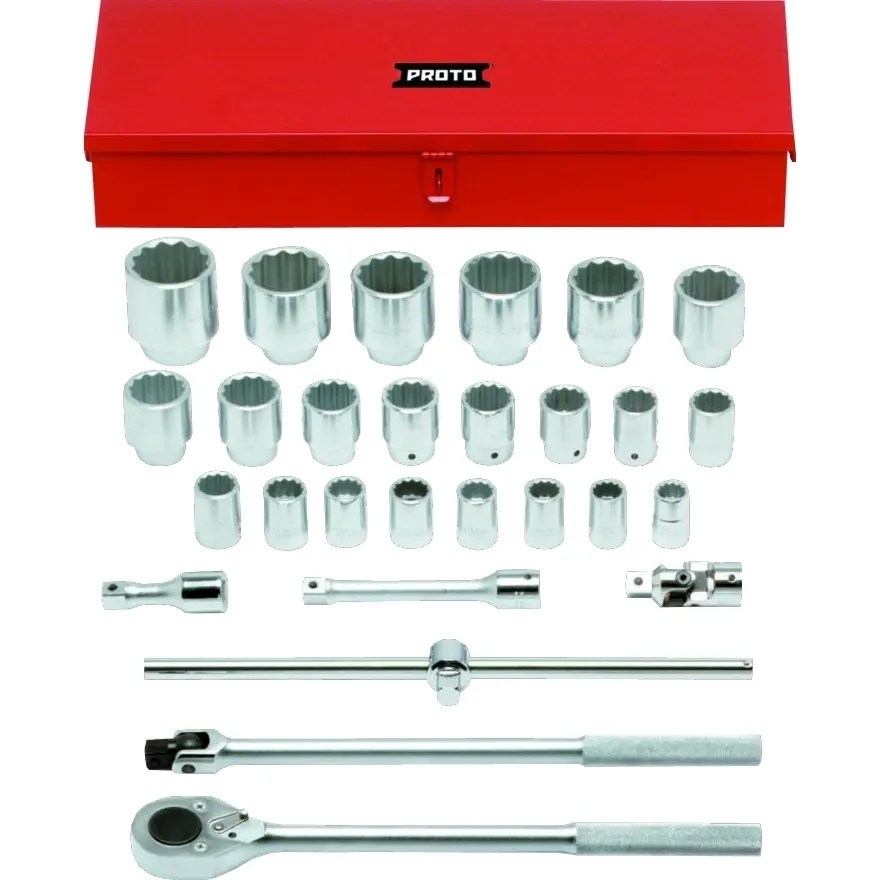 JGO. DADOS []3/4″ 21-60 MM. 28 PZAS