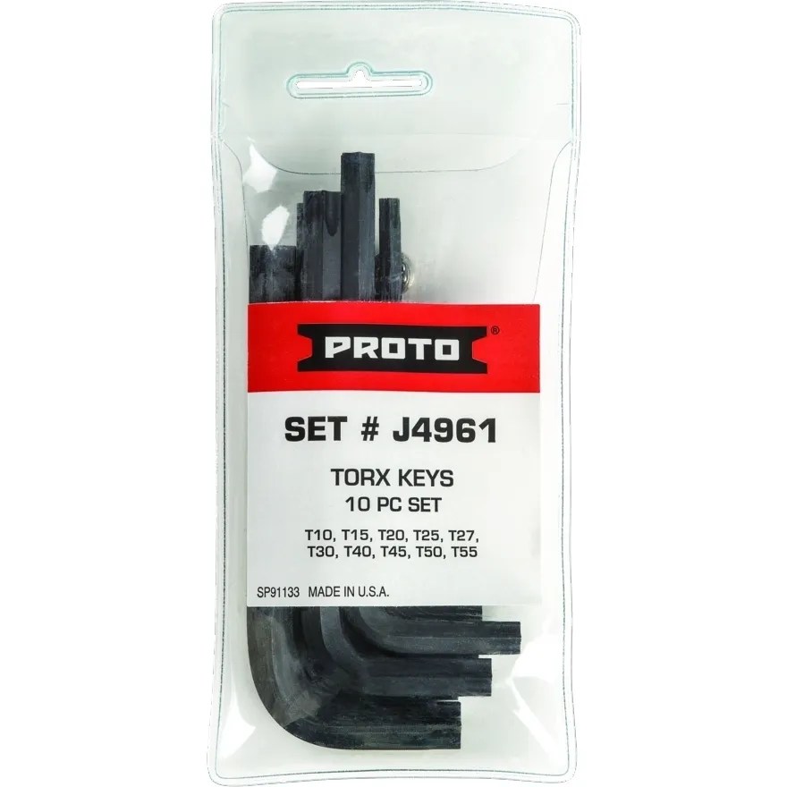 JGO. LLAVES TORX T10 A T55 10 PZAS