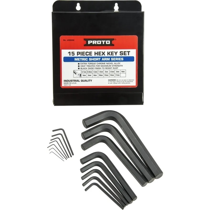 JGO. LLAVES ALLEN 0.07-17 MM. 15 PZAS.