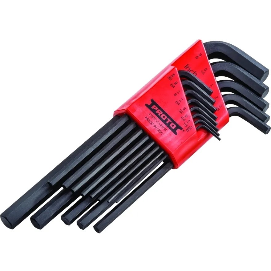 JGO. LLAVES ALLEN 0,05″-3/8″ LARGAS 13 PIEZAS