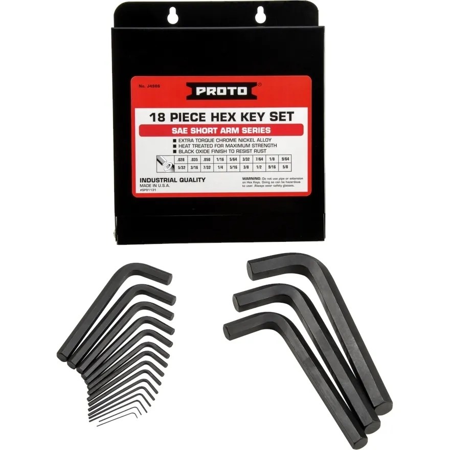 JGO. LLAVES ALLEN 1/16″-5/8″, 18 PZAS