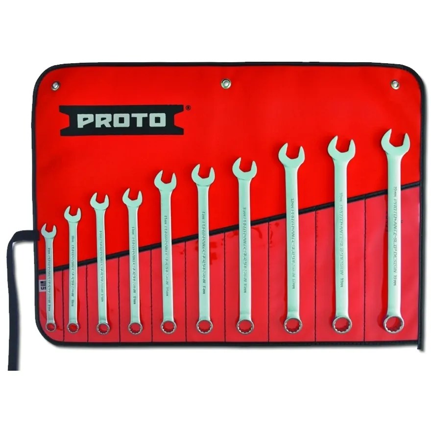 JGO. LLAVES PTA.-CORONA 10-19 MM. 10 PZ.