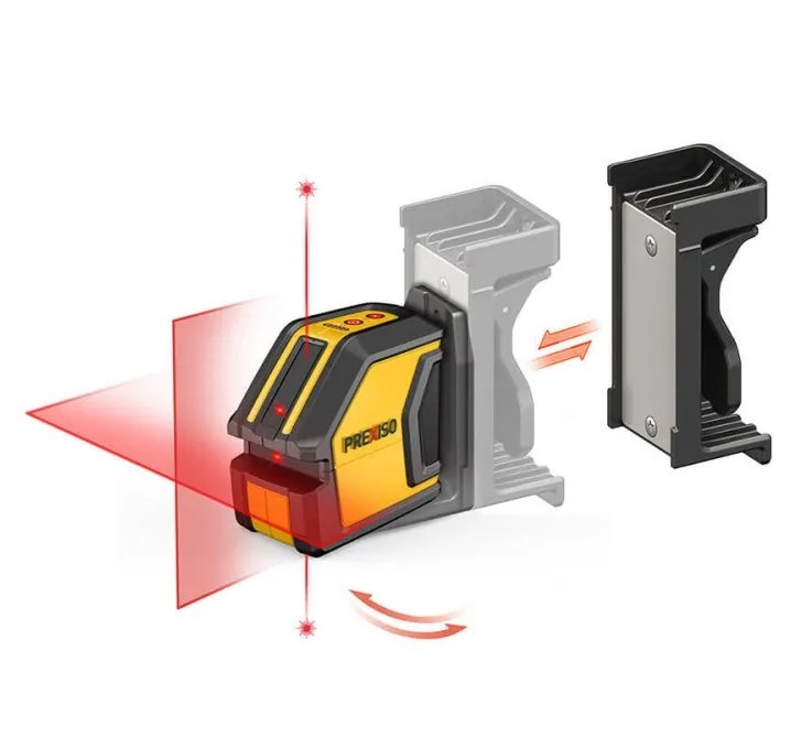 NIVEL LASER 2 LÍNEAS Y PUNTOS (15 MTS, ROJO, CON RECEPTOR)