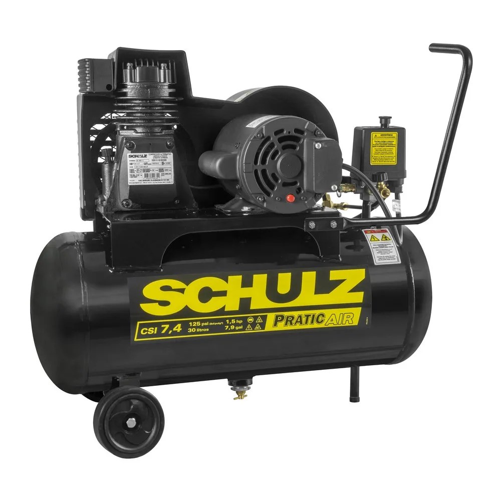 Compresor CSI-7,4, Estanque 30 Lts, Motor 1.0 HP