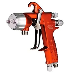 Pistola aerográfica alta presión, acero inoxidable, 410 L/min. Pistola aerográfica alta presión, acero inoxidable, 410 L/min.