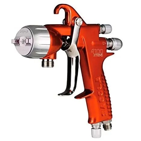 Pistola aerográfica alta presión, acero inoxidable, 410 L/min.