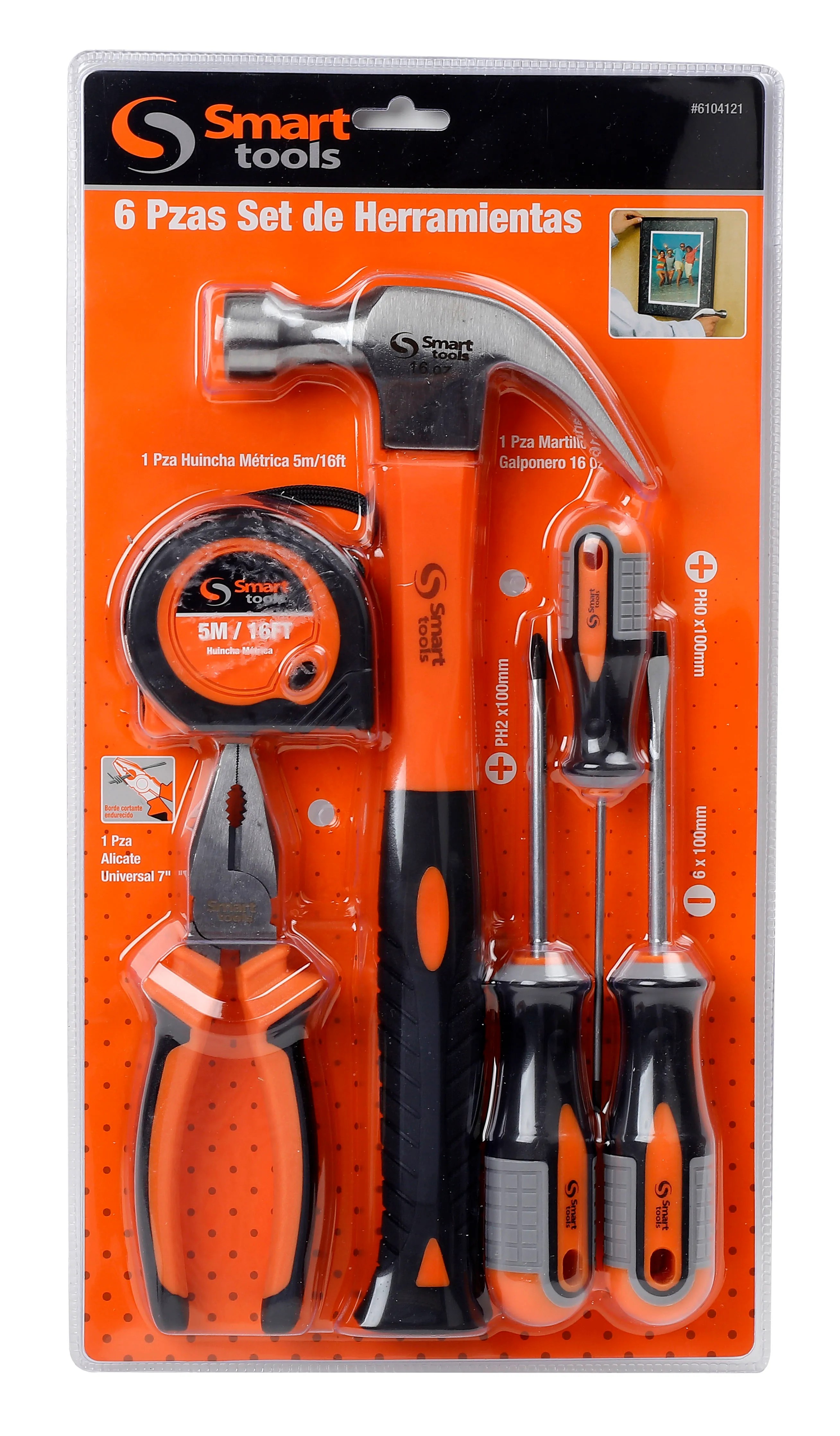 Set de herramientas x 6 piezas