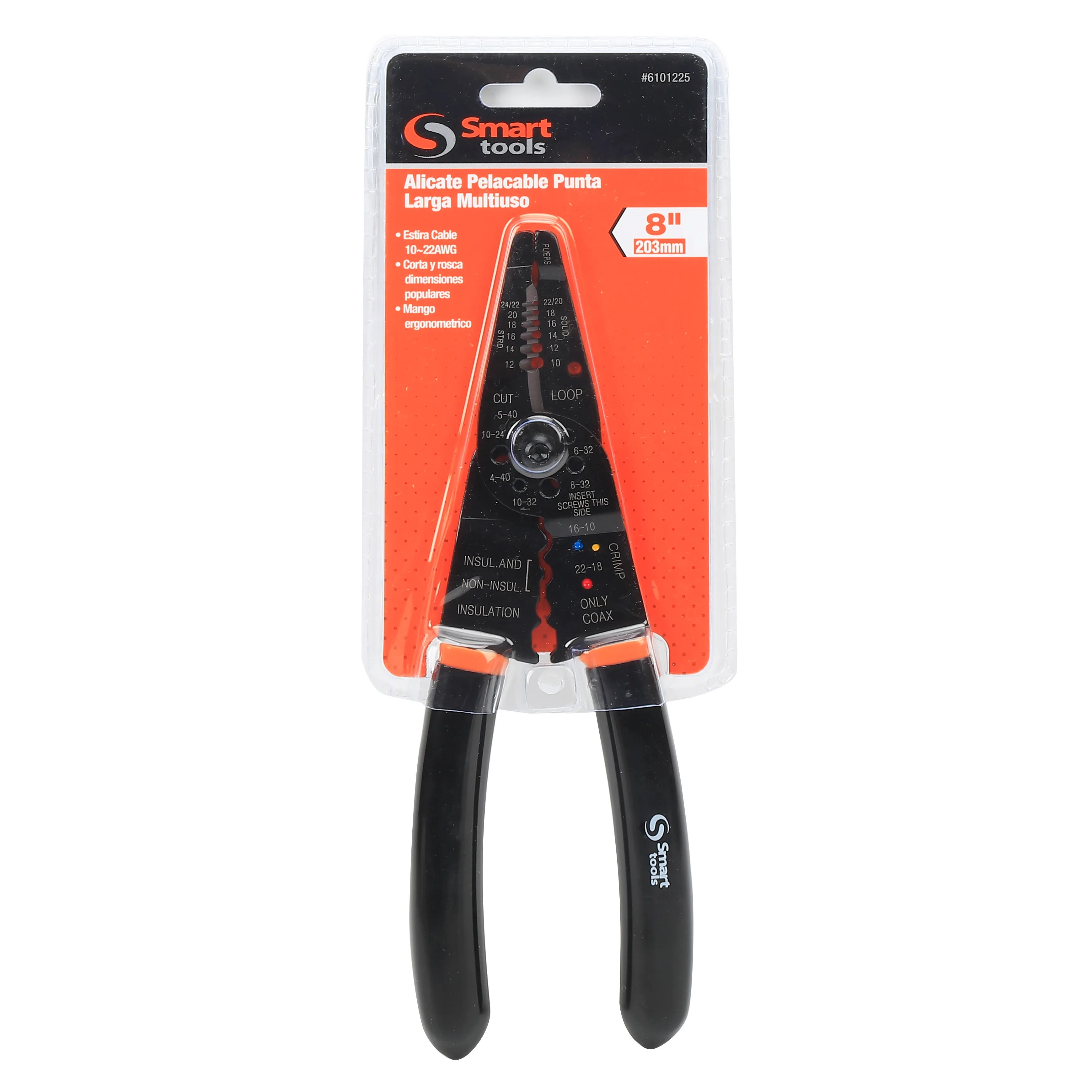 Alicate pelacable 8″ punta larga multiuso