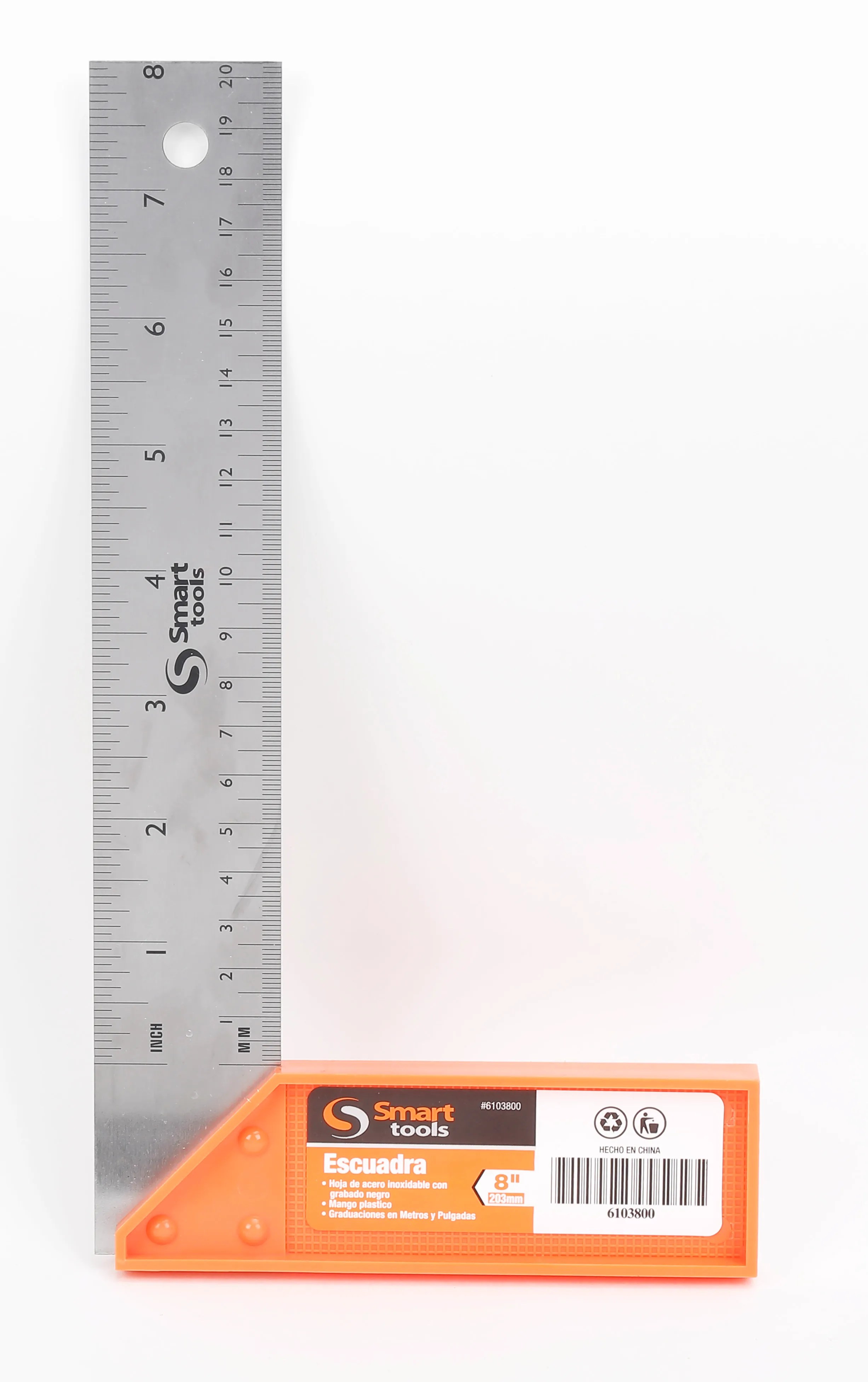 Escuadra 12″ mango plástico