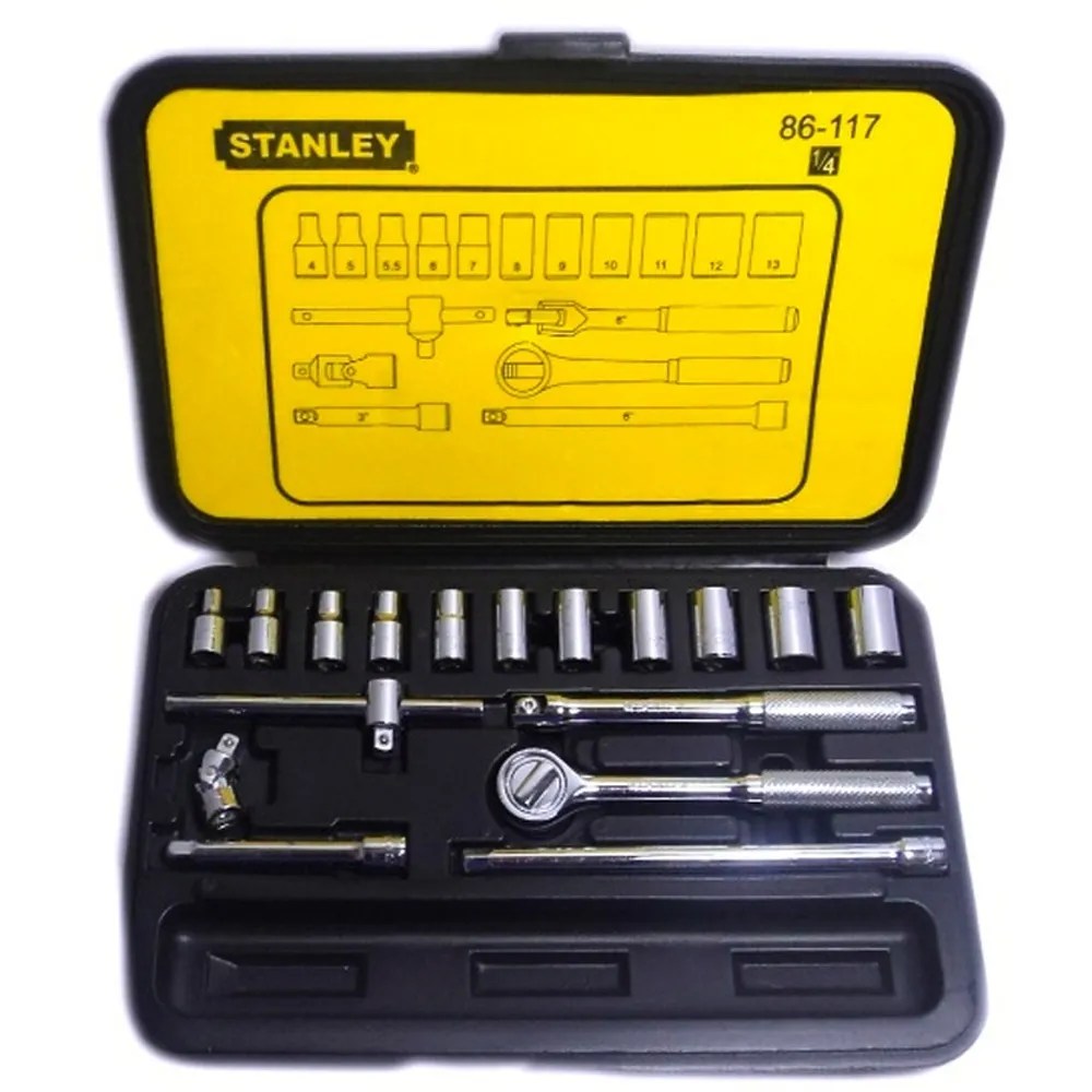 Juego dados 1/4″ 18 piezas