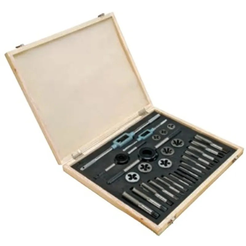JGO. MACHOS Y DADOS 1″-1.1/2″ UNF C/ACC. C/MADERA