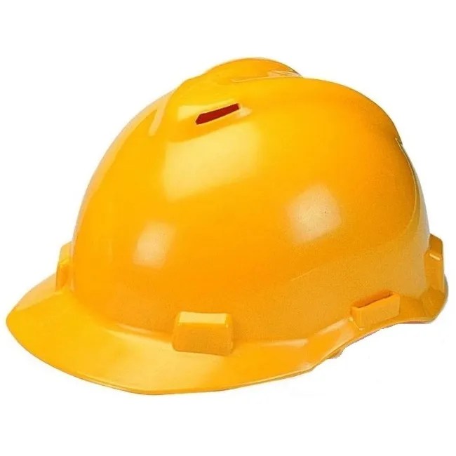 CASCO DE SEGURIDAD DE PROPILENO AMARILLO