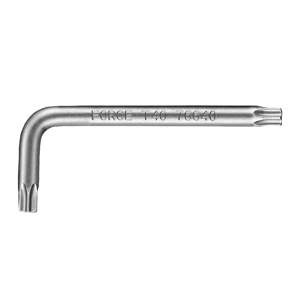 LLAVE TORX PERFORADA CORTA T-20