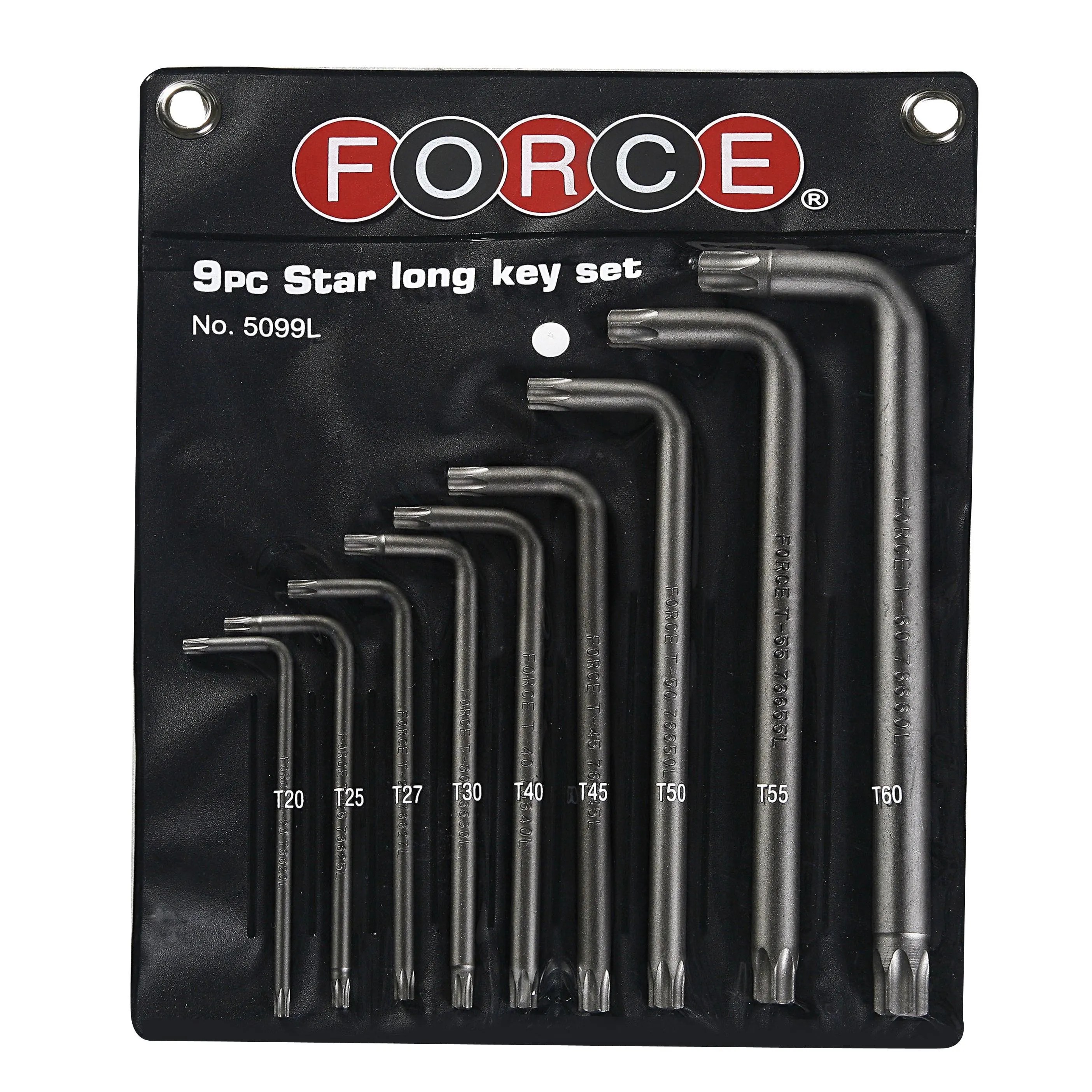 JGO. LLAVES TORX LARGAS T06-T15 DE 6 PZS.