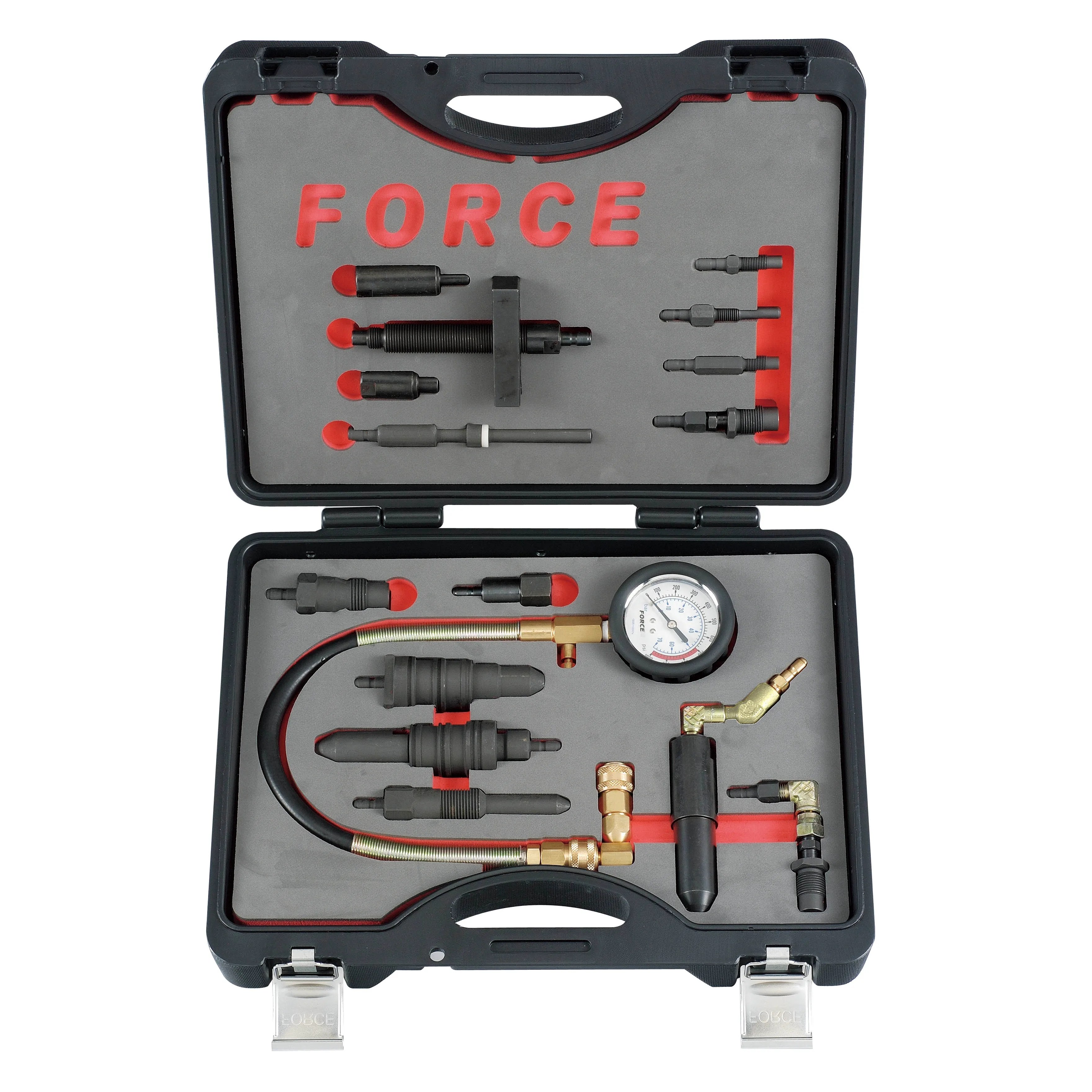 Jgo. Compresimetro Diesel Escala Doble 0-1000 PSI 0-70 Bar