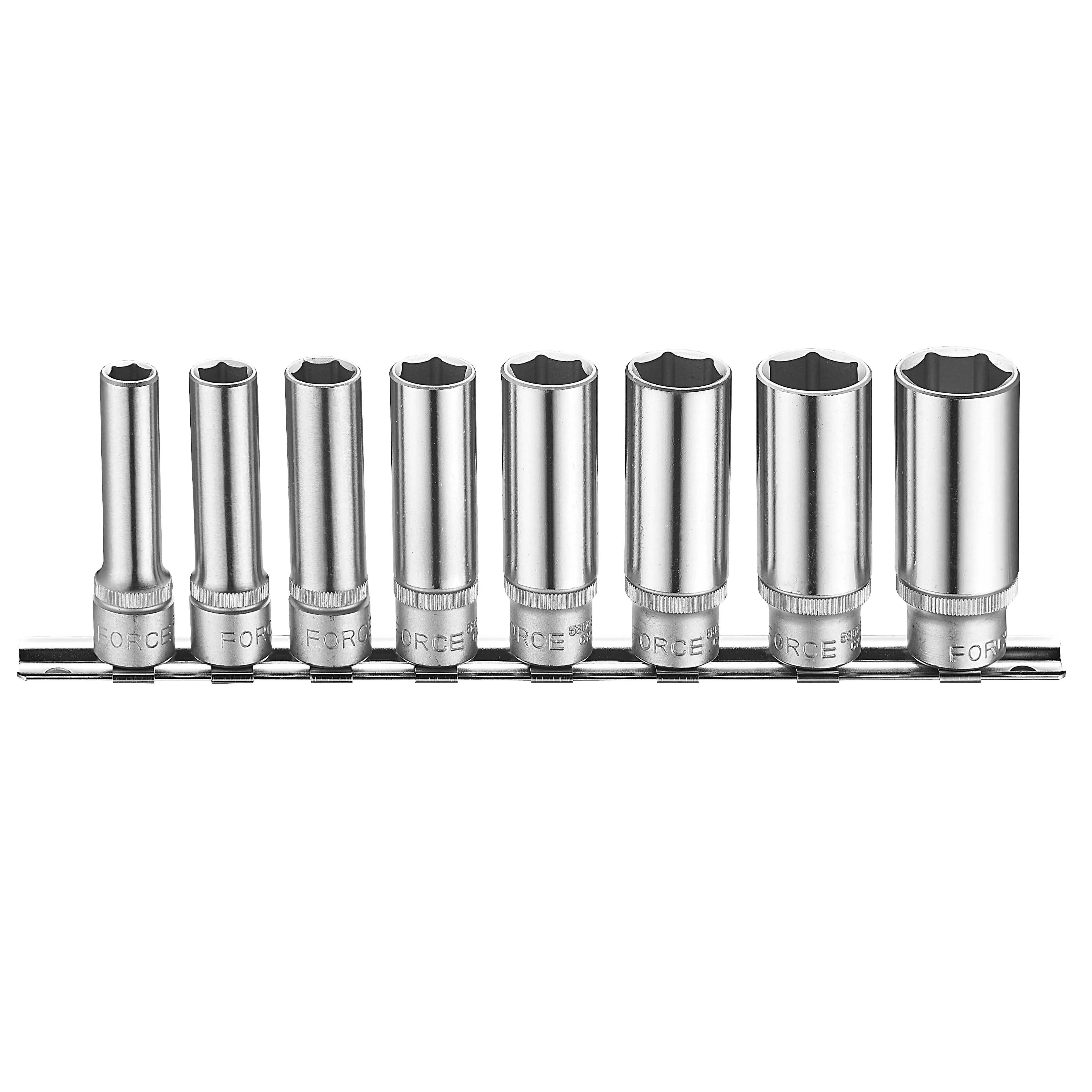 Juego Dados 3/8″ Largos, 8 Pzas, 8-19 mm