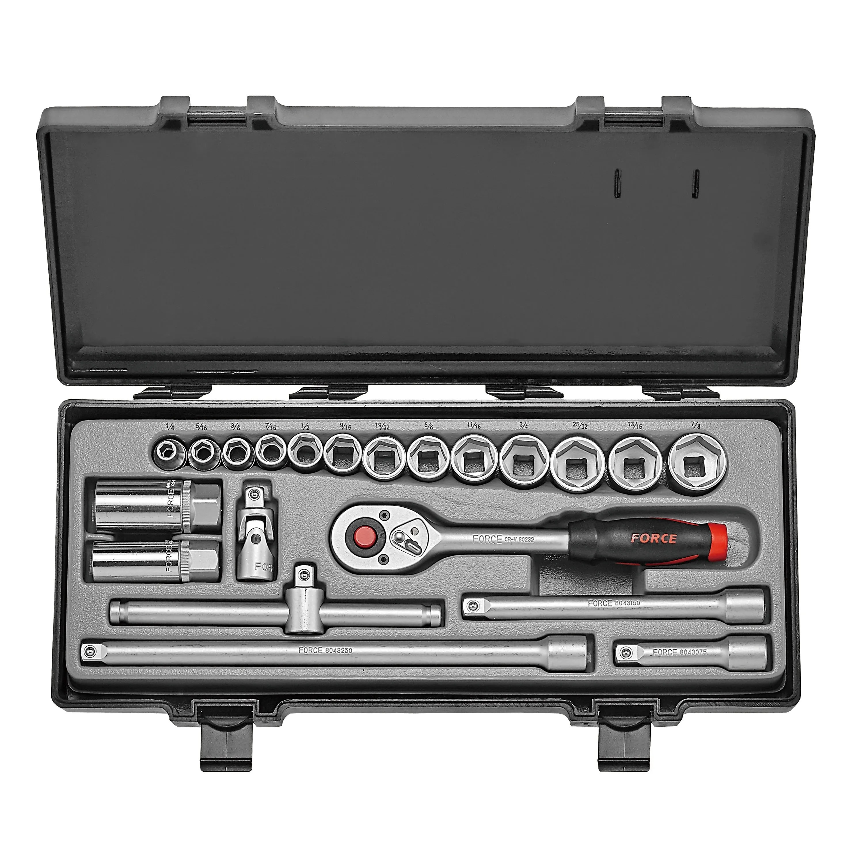 Juego Dados 3/8″ 13 Dados, 1/4″-7/8″