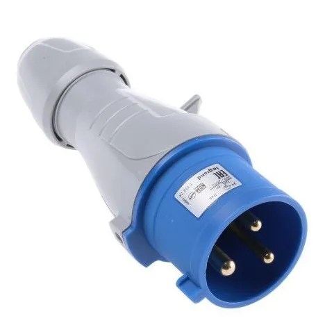 CLAVIJA MACHO 3P + T, 32 Aº, 380 V.
