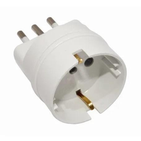 ADAPTADOR SCHUKO 10 Aº + TIERRA, LATERAL