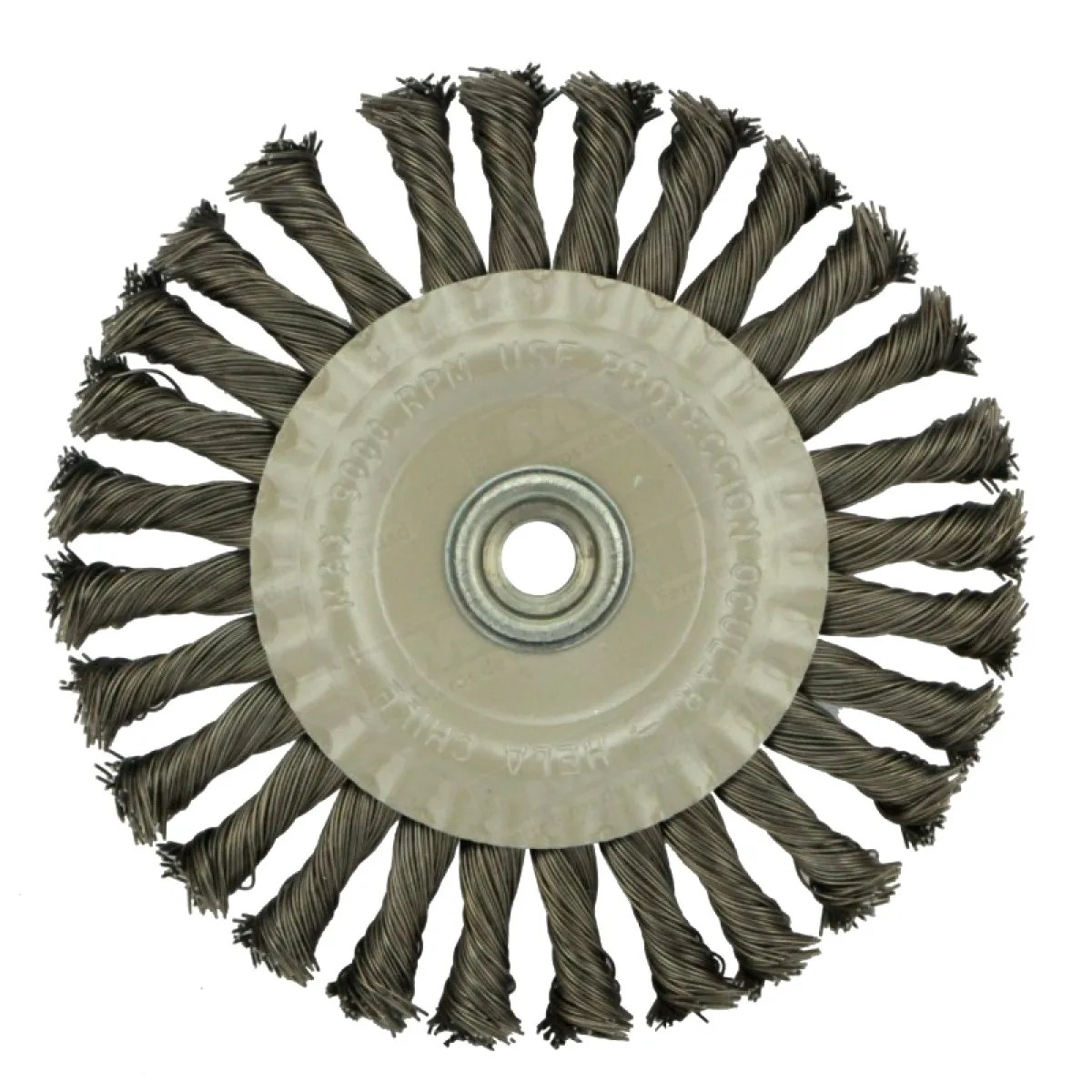 GRATA CIRCULAR DE ACERO TRENZADO 6″ M14 X 2 #1080470