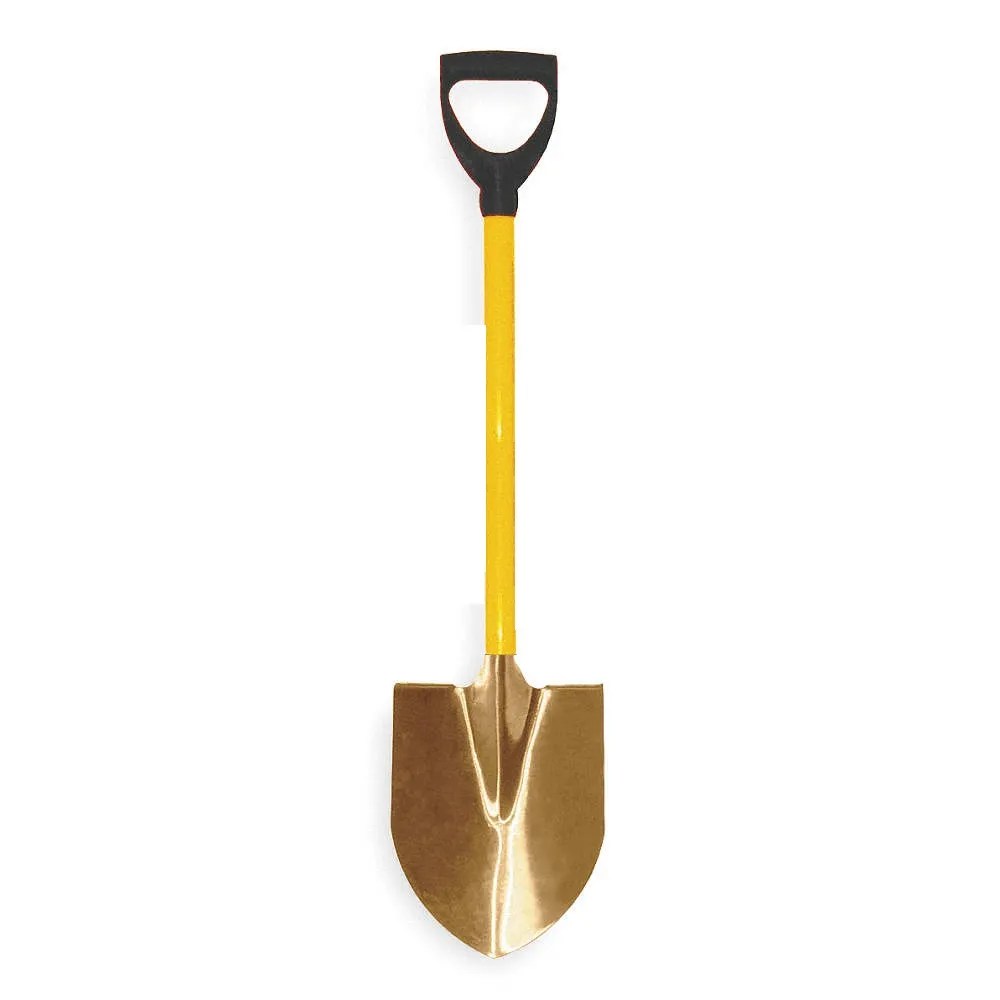 PALA PUNTA HUEVO DE COBRE MANGO FIBRA