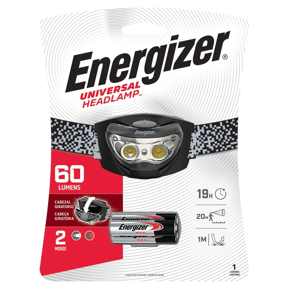 Linterna Manos Libres 3 LED 19 Hrs 60 Lumens