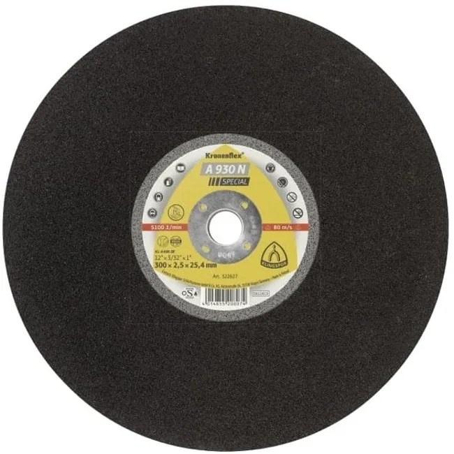 DISCO CORTE 12″ (300 X 2.5 MM)
