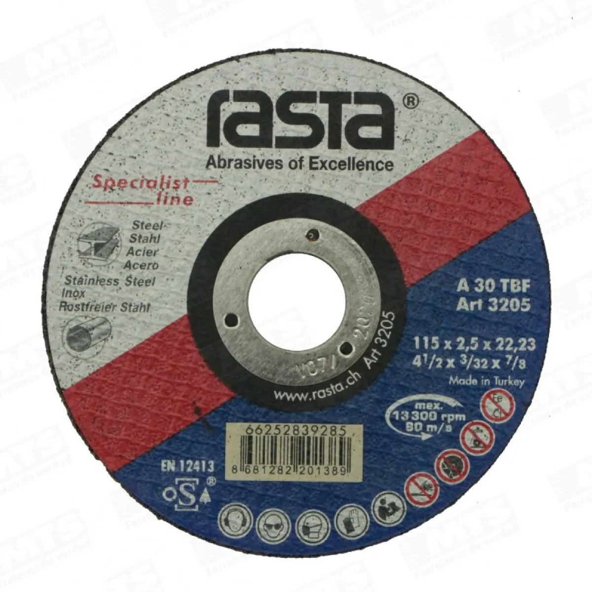 DISCO DE CORTE DE 14″ X 1/8″ X 1″