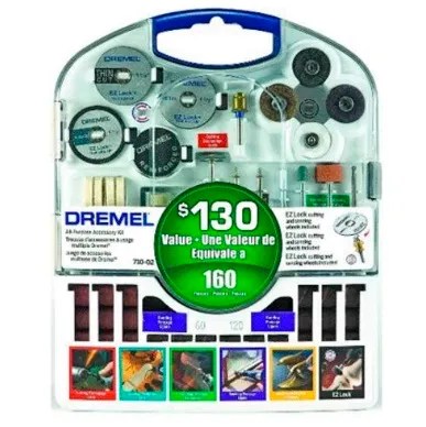 KIT DE ACCESORIOS MULTIUSO DE 160 PZS
