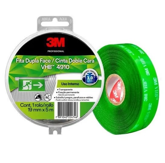 CINTA DOBLE FAZ DE ESPUMA 19 MM. X 5 MT.