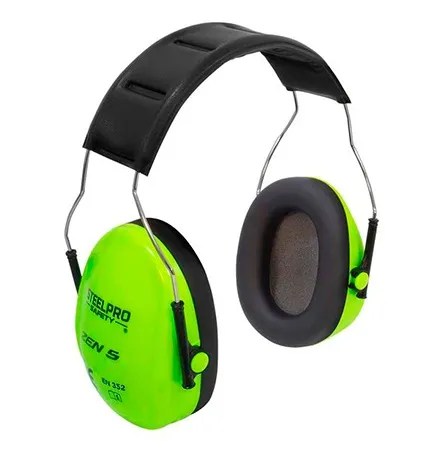 PROTECTOR DE OIDOS T/FONO #ZEN 5 SNR 24DB ISP, CINTILLO FLUOR “STEELPRO”