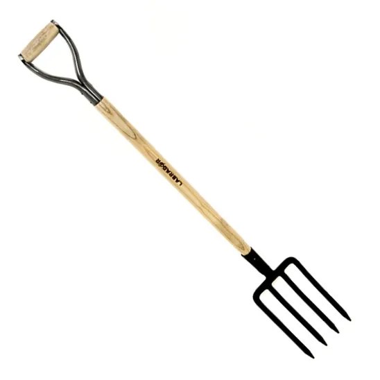 HORQUETA LAYA PARA JARDIN DE 4 GANCHOS 28 X 19 CMS MANGO TIPO PALA