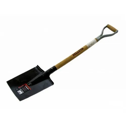 PALA JARDIN DE 270 X 210 MM., TEMPLADA MANGO CON ASA METALICA