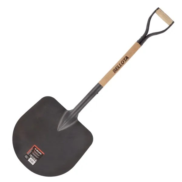 PALA PUNTA HUEVO DE 340 X 240 TEMPLADA, MANGO CON ASA METALICA