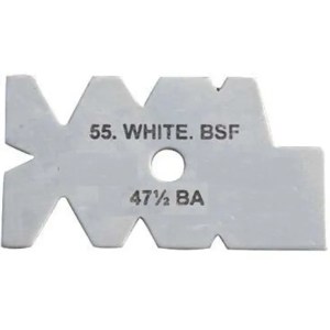 PLANTILLA UNIVERSAL HERRAMIENTAS DE ROSCAR 55° WHITWORTH Y 47.5° EN BFS PLANTILLA UNIVERSAL HERRAMIENTAS DE ROSCAR 55° WHITWORTH Y 47.5° EN BFS