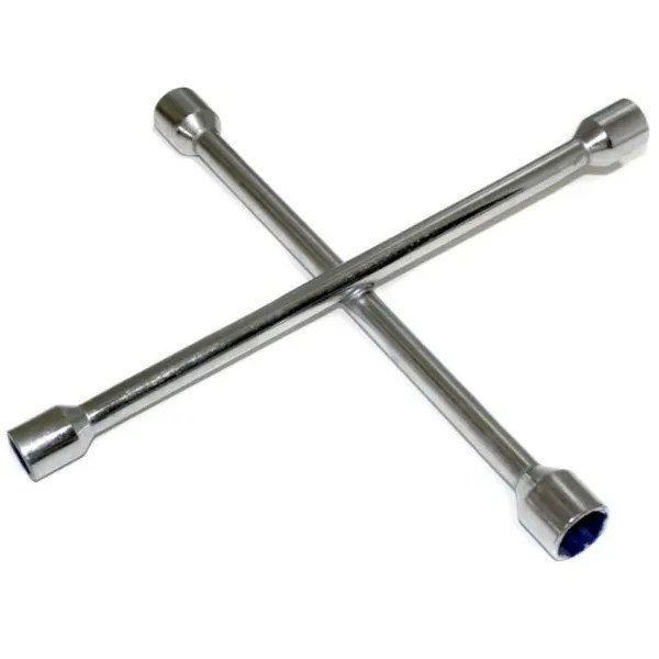 LLAVE DE CRUZ PARA CAMION 4 BOCAS DE 24 X 27 X 32 X 38 MM.