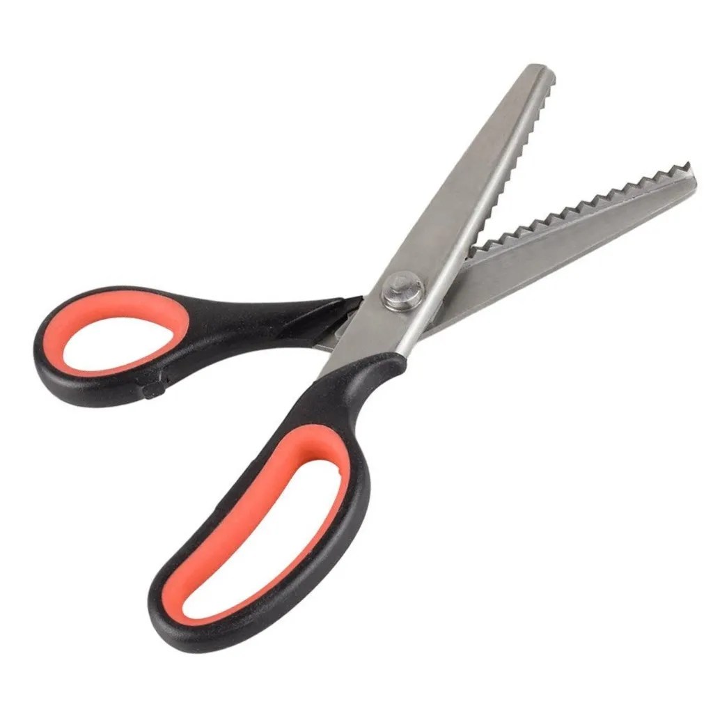 TIJERA DE CORTE EN ZIG ZAG DE 22.5 CM. EN ACERO INOXIDABLE