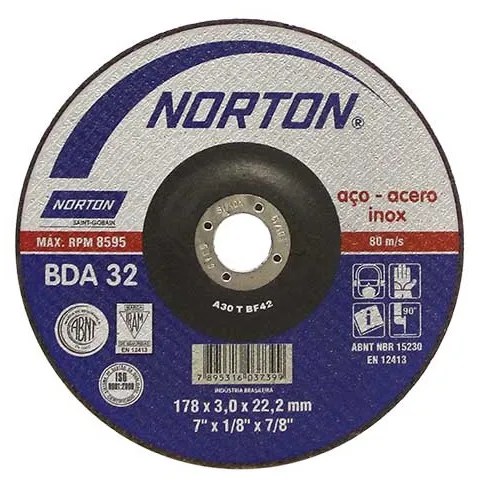 DISCO CORTE ACERO INOX. Y CARBONO DE 7.0″