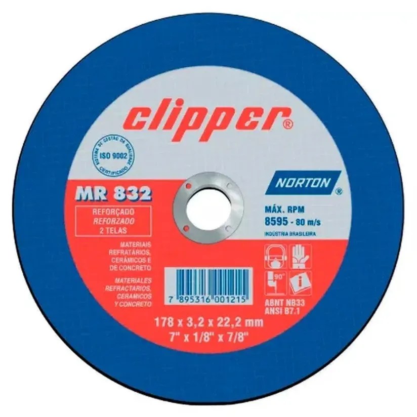 DISCO CORTE DE PIEDRA 7″ X 1/8″ X 7/8″ ( MR 832 )