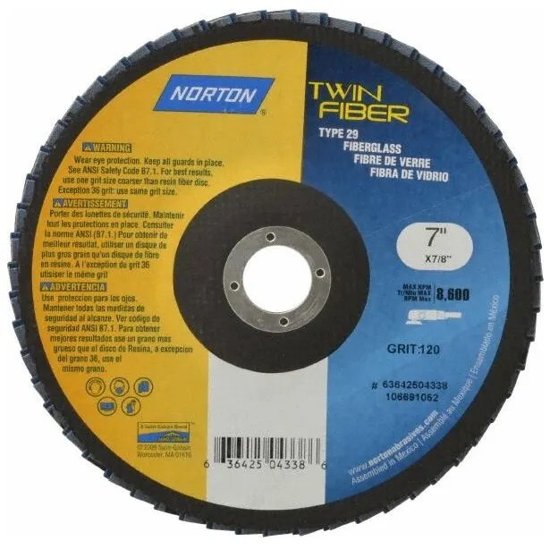 DISCO LAMINADO TWINFIBER DE 7″ GR 120