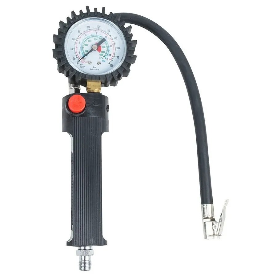 INFLADOR PARA NEMATICOS CON MANOMETRO