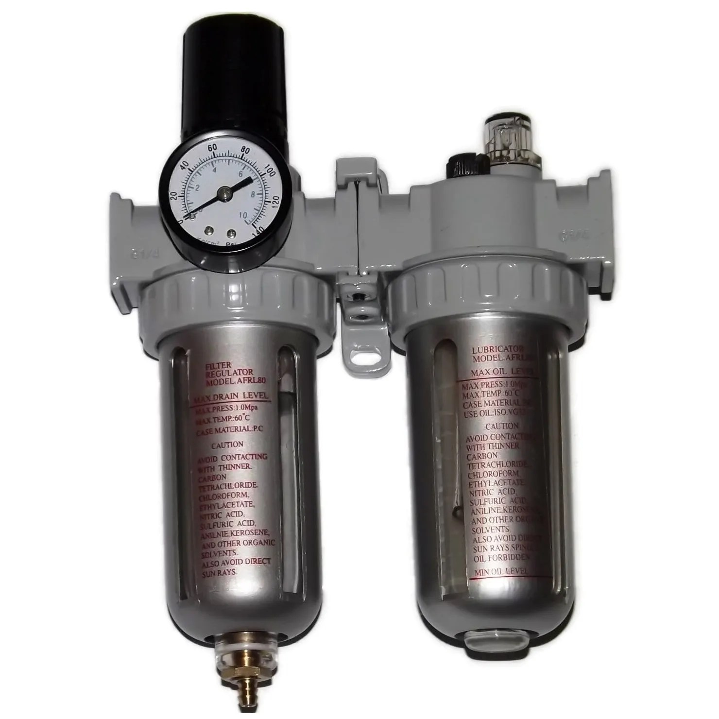 CONJUNTO FILTRO, REGULADOR Y LUBRICADOR HILO DE 1/2″, PRESION MAXIMA 150 PSI
